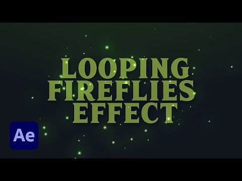 Looping Fireflies Effect in After Effects Tutorial | Trapcode Form
