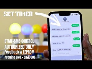 Relay TIMER Control via SMS & Call | SIM800L + Arduino UNO | Set ON/OFF Timers Remotely!