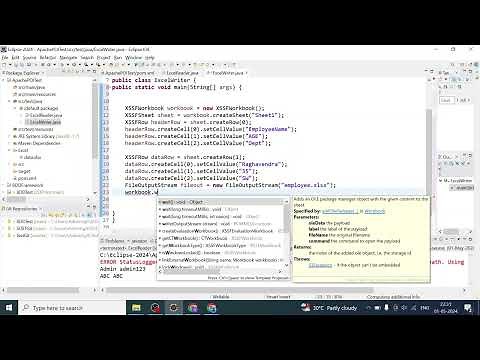 How to Write Data into Excel Files (xlsx, xls) using Apache POI in Selenium