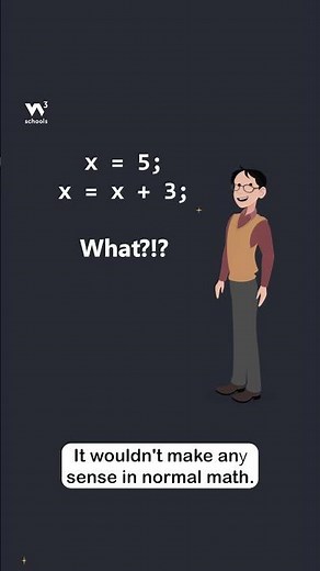 JavaScript Variables - Part 4 - Assign Values - #w3schools #javascript #programming
