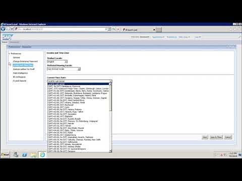 SAP Webi - BI Preferences