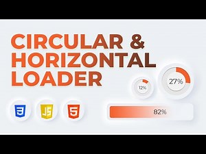 Circular and Horizontal Progress Bar using HTML, CSS and JavaScript | Full Frontend Project