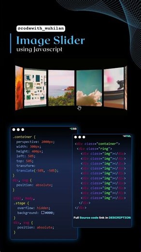 I have Created Image Slider using Html/Css/Js❤️