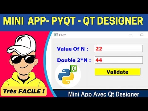 Mini Application Python PyQt5 Avec Qt Designer