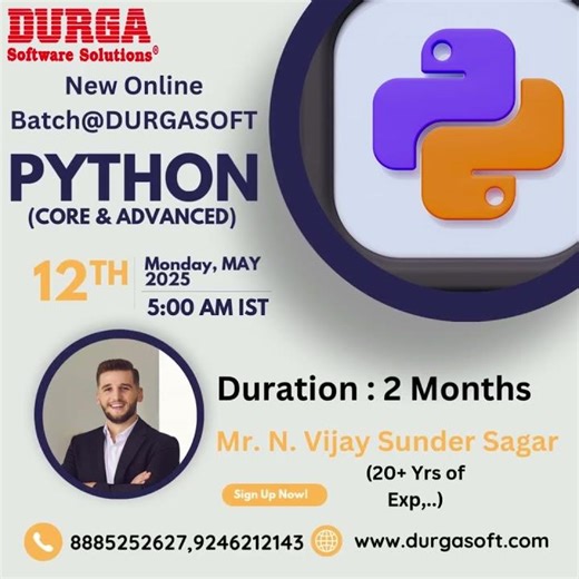 🐍 Become a Python Pro with DURGASOFT!