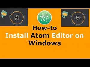 How to Install Atom Editor on Windows 10/8/7