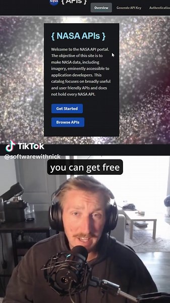 Free NASA API access 😎 Finding reliable data sources can be tough when trying to start a side project. Luckily, NASA provides an official API that can meet your data needs! There’s tons of really cool endpoints offered from this that are worth checking out. If you’re looking for a fun side project, the Mars weather reports are a super cool starting point. This also serves as a good starting point for people looking to practice using APIs! Drop a follow for more free coding resources ✅ #code #co