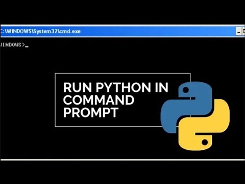 How To Run Python In Command Prompt