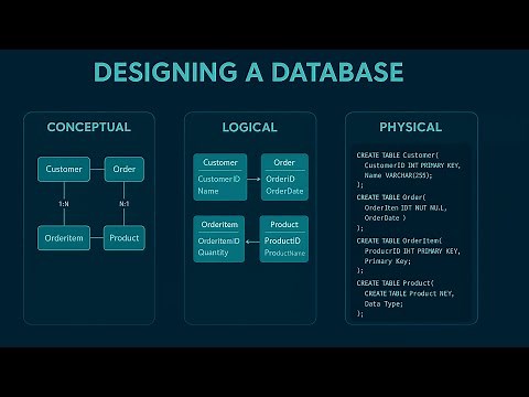 How to Design a Database: Conceptual, Logical & Physical Explained
