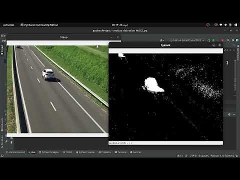 Real-time Motion Detection Using BackgroundSubtractorMOG2 Algorithm In Python