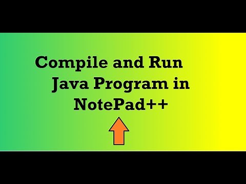 Compile and Run Java Program in Notepad++
