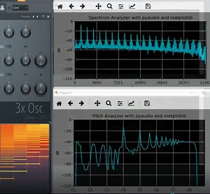 Python PyAudioで作るリアルタイム音高アナライザ - Wizard Notes