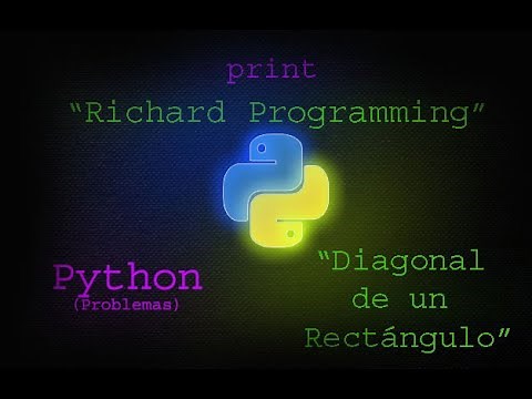 Python Problemas: "Diagonal de un Rectángulo"