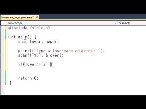How to convert Character from lowercase to uppercase in C Programming