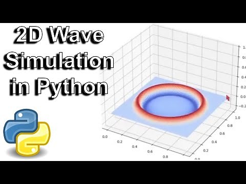 2D Linear Wave Simulation in Python - Leapfrog Integration