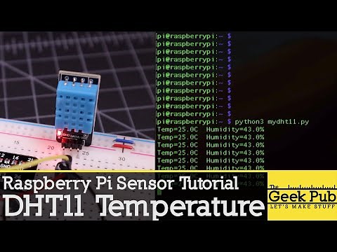 Raspberry Pi DHT11 DHT22 Temperature and Humidity Sensor