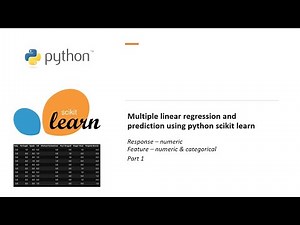 Multiple Linear Regression & Prediction with #scikitlearn #python Part 1 #onehotencoder #regression