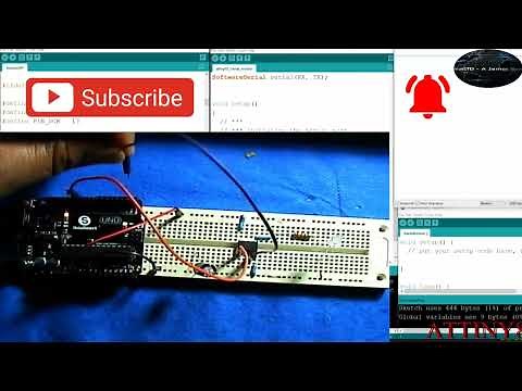 How to use ATtiny85 with Serial Monitor | ATtiny85 Serial Monitor Project |