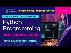 VTU First Year | PYTHON PROGRAMMING | 1BPLC105B/205B Syllabus VTU