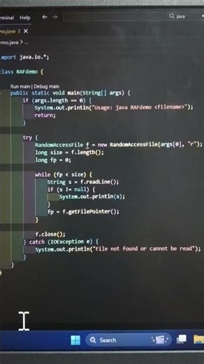 Java program with multiple statements If statement, while loop, try catch exception #javaprogramming