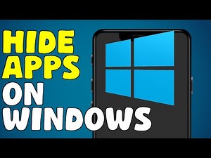 How To Hide Apps on Windows 10 Computer (STEP BY STEP 2025)