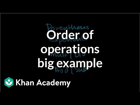 Order of operations example: putting it all together | Pre-Algebra | Khan Academy