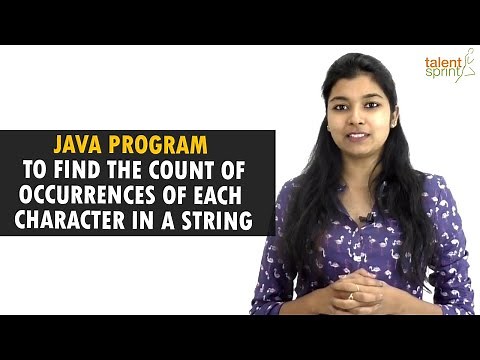 Java Program to Find the Count of Occurrences of Each Character in a String