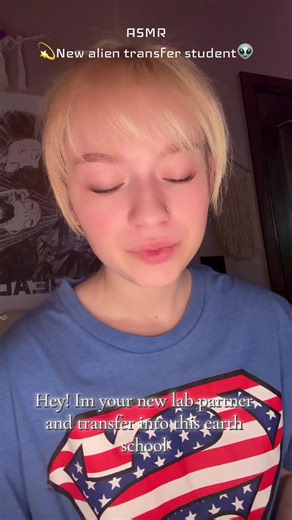 LOFI ASMR ROLEPLAY, New alien transfer student is your partner! #asmr #asmrroleplay #asmr #alien #inaudiblewhisper