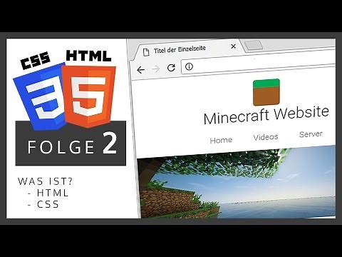 Minecraft Website erstellen - 2/8 | HTML+CSS für Anfänger | Deutsch