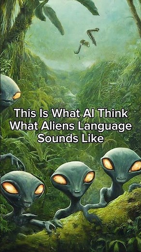 This Is What AI Think What Aliens Language Sounds Like #fyp #viralvideo #ai #aliens #animals