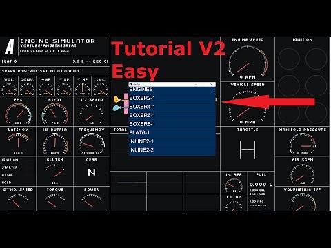 Tutorial how to install and use the GUI Engine Selector V2 | Engine Simulator [AngeTheGreat]