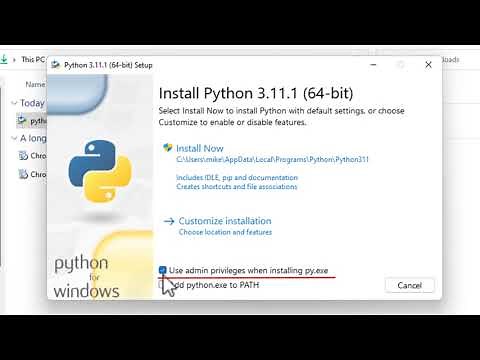 Install Python 3.11 in Windows 11; access pip module, install pywin32 for VirtualBox 7