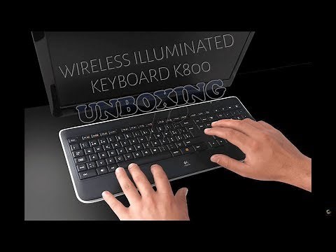 Logitech K800 Wireless Illuminated Keyboard Unboxing