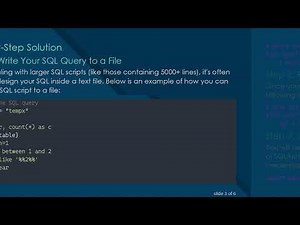 How to Execute SQL Queries from a Text File Using Python