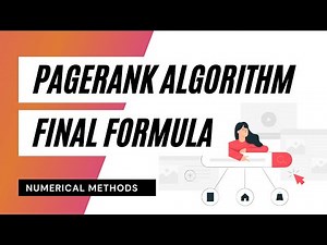 PageRank Algorithm - Final Formula