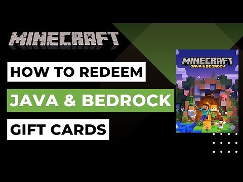 How to Redeem Minecraft Java and Bedrock Gift Cards | 2023