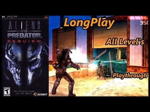Aliens vs. Predator: Requiem Game - Longplay PSP (All Level's) Full Game Walkthrough (No Commentary)