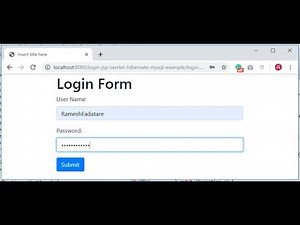 Login Application using JSP + Servlet + Hibernate + MySQL Example | Java Guides