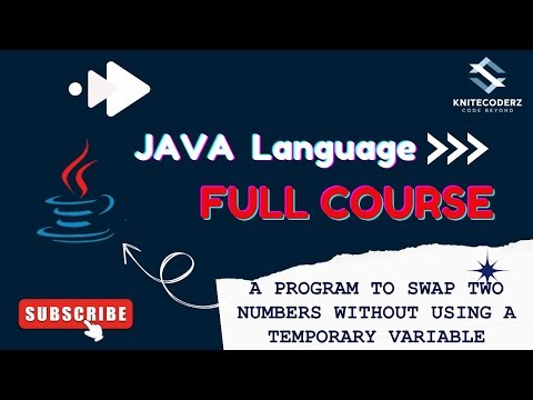 Program to Swap Two Numbers Without Using a Third Variable in Java | Logic Building|KniteCoderz