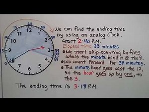 3rd Grade Math 10.4, Use Time Intervals, Find start and end times