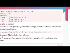 How to Compute the Mean of Specific Latitude and Longitude Coordinates Using Python Xarray