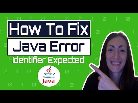 How to Fix - Java Error Identifier Expected in Java