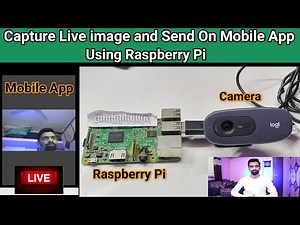 Capture Live image and Send On Mobile App Using Raspberry Pi | how to connect usb camera to R-pi