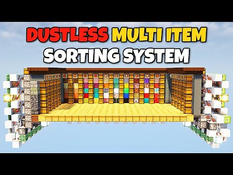 Minecraft: DUSTLESS Multi Item Sorting System