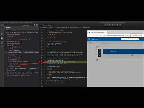 How To Debug a SharePoint WebPart in VS Code React an Browser