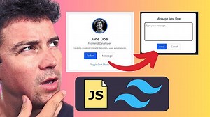 Create a Message Pop-Up Modal with JavaScript and Tailwind CSS