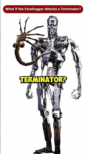What If the Facehugger Attacks a Terminator? #Short #Viral