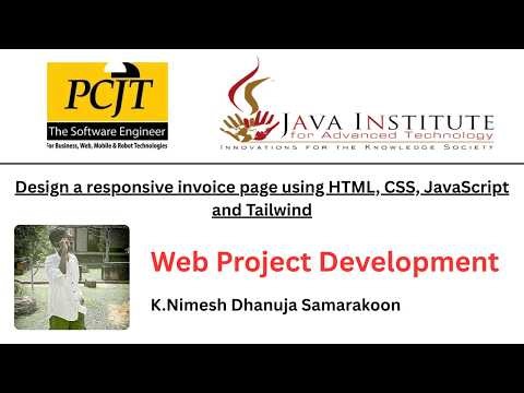 Design a responsive invoice page using HTML, CSS, JavaScript and Tailwind