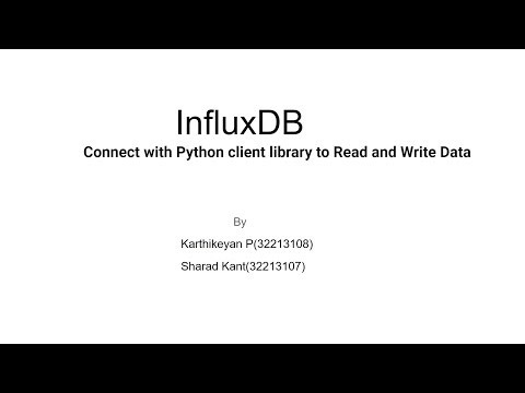 InfluxDB: To Connect InfluxDB Database with Python Client Library for Reading and Writing Data