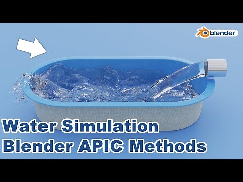 Quick Water Animation in Blender (API methods) Easy Way